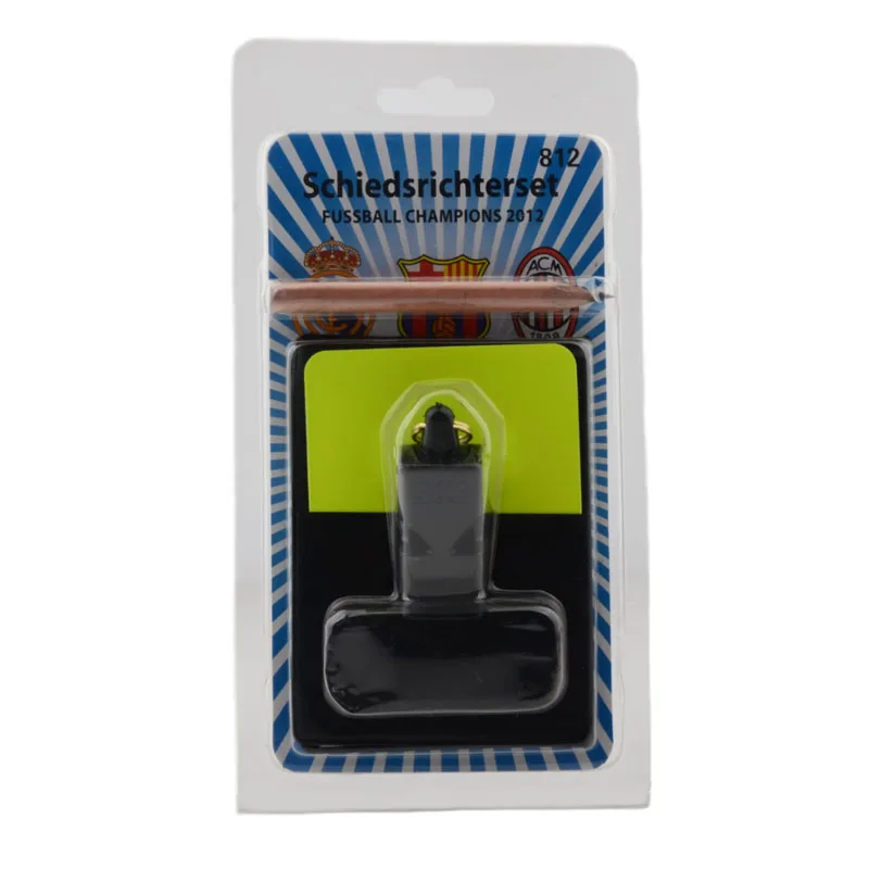 

Soccer referee whistle Football cards referee wallet sets with whistle red card and yellow card Sports equipment Wholesale