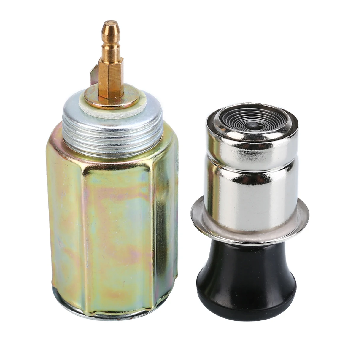 Mayitr 12V Brass Auto Car Cigarette Lighter Head Power Plug + Socket Assembly Set Universal 28mm Hole DC 12V