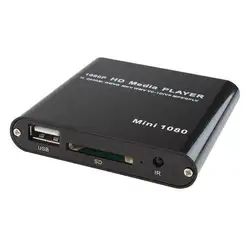 Горячая Распродажа Мини HD 1080P SD USB мультимедийный плеер для HDMI/AV/MMC MKV AVI Blue-ray фильмов EU Plug