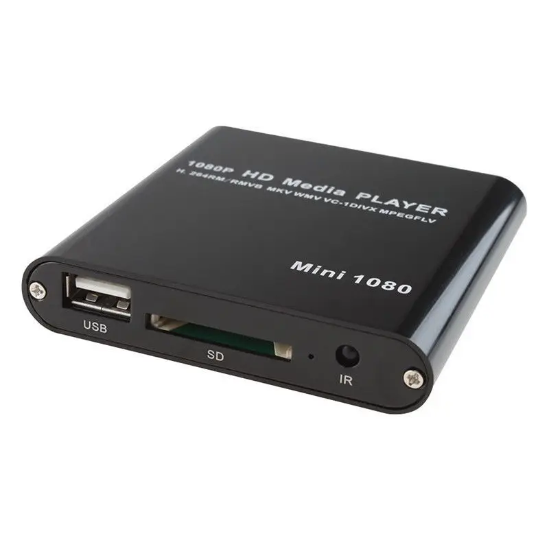 Горячее предложение Мини HD 1080P SD USB мультимедийный плеер для HDMI/AV/MMC MKV AVI Blue ray