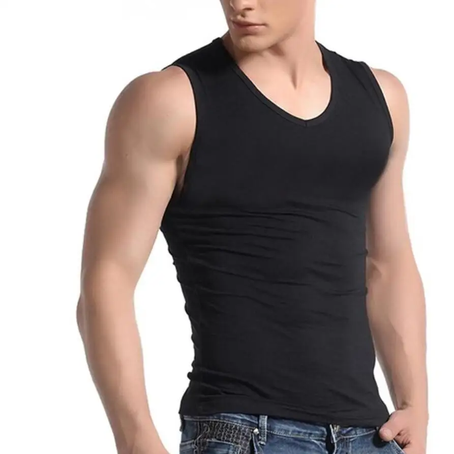

2017 Men Boy Body Compression Base Layer Sleeveless Summer Vest Thermal Under Top Tees Tank Tops Fitness Tights High Flexibility