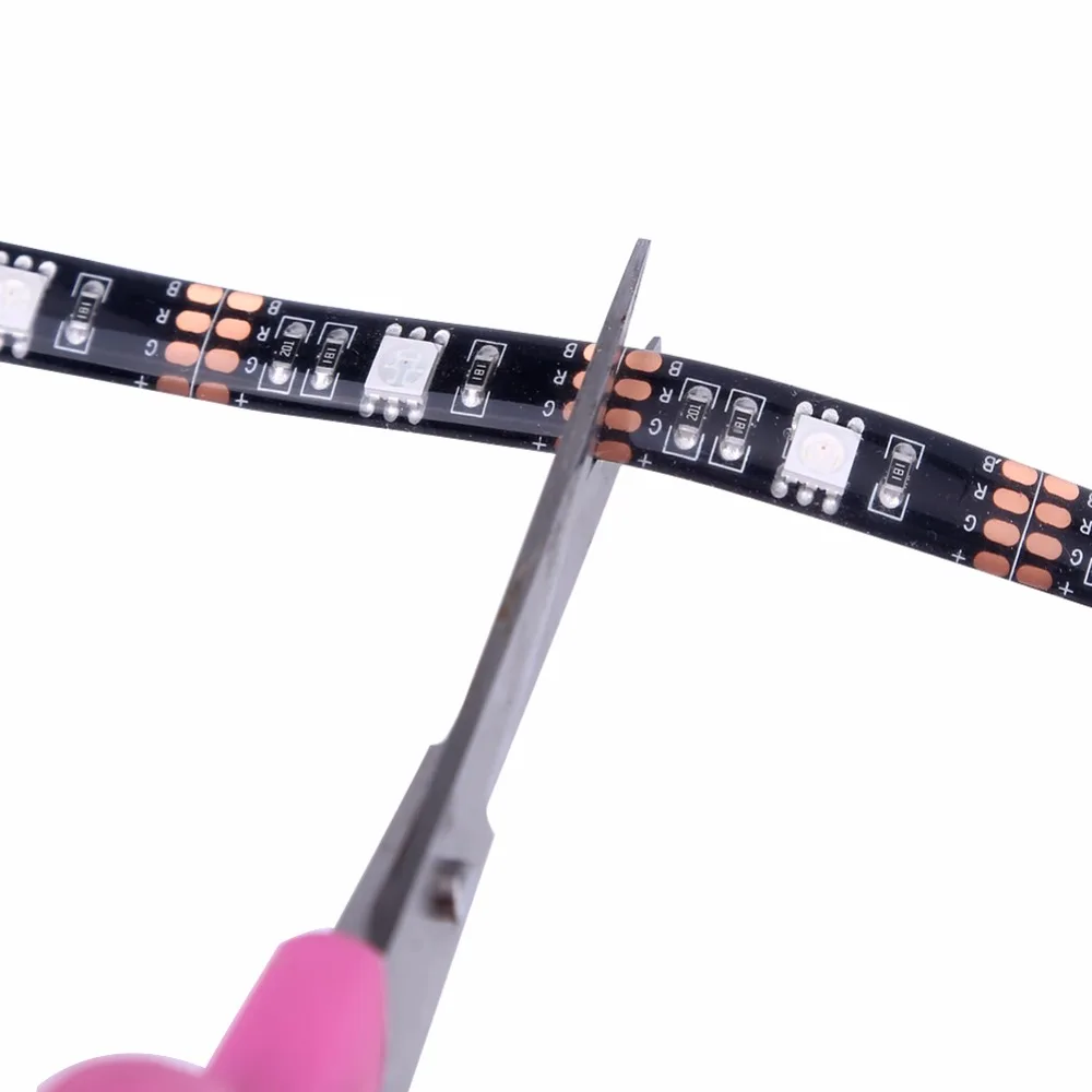 USB кабель 5 в 90 см Светодиодная лента светильник 5050 RGB полоса гибкий Рождество