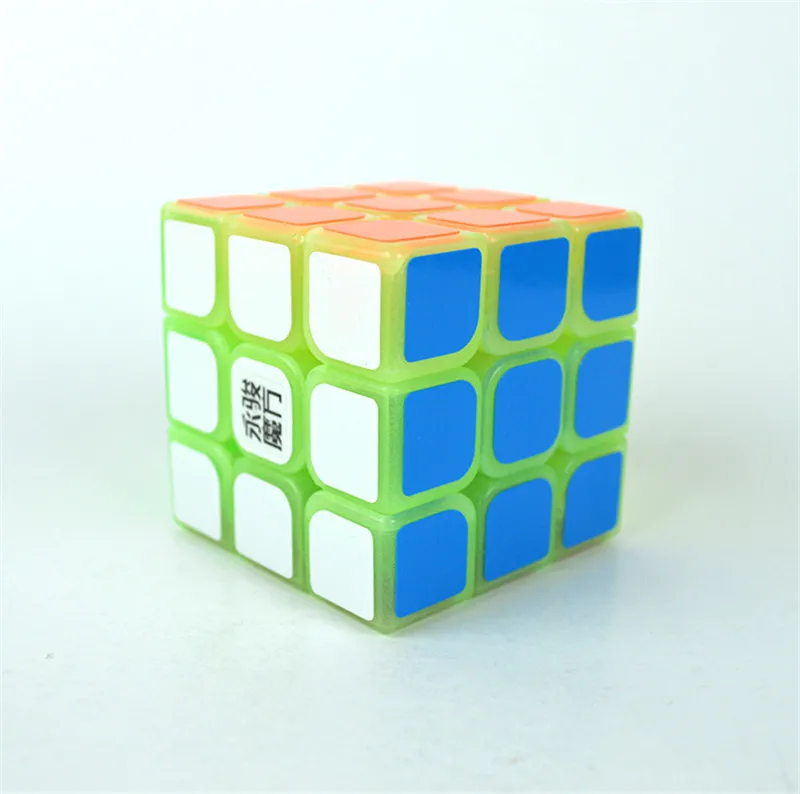 Новый YJ зеленый светильник светящийся прозрачный 3x3x3 магический скоростной куб