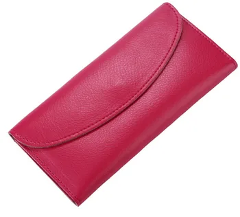 Women's Wallets Cowhide 100% Genuine Leather Clutch Long Wallets Purses For Girl Ladies Money Pocket Card Holder Female Wallets comics halo for man wallets games purses leather money and photo slot credit card holder 3d wallets bifold short boys wallets