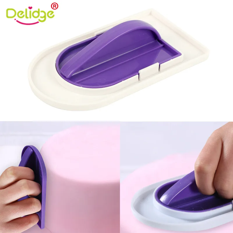 

Delidge 1PC Cake Smoother Polisher Tools Fondant Cake Decorating Tools Cream Scraper Pastry Spatulas DIY Baking Accessory