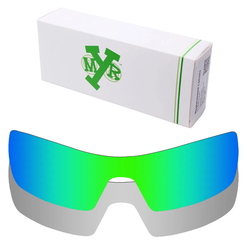 2 шт. mryok ПОЛЯРИЗОВАННЫЕ замены Оптические стёкла для Oakley Oil Rig Солнцезащитные очки для женщин объектив серебро Титан и изумрудно-зеленый