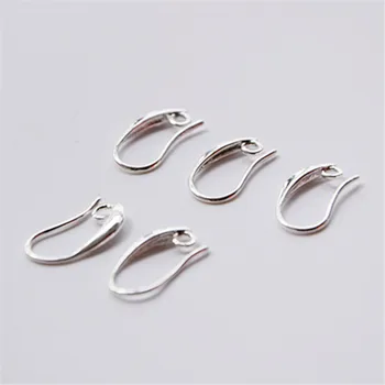 

Bulk 20Pcs Fine Preal Jewelry Design Earring Findings 925 Sterling Silver Ear Hook For Cubic Zirconia Crystal Beads Earrwire