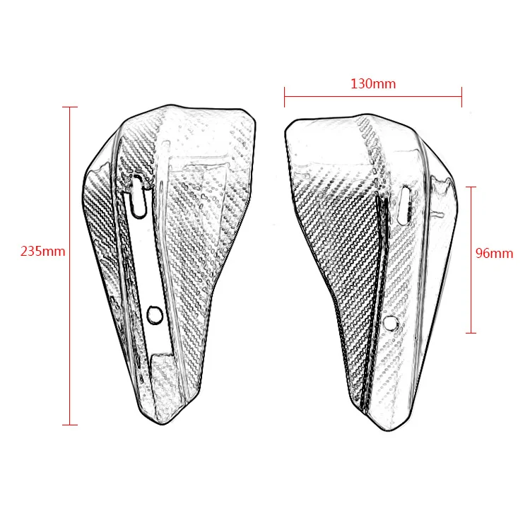 Мотоциклетный карбоновый ручной щиток для KTM Benelli Suzuki Kawasaki Yamaha BMW Honda Husqvarna Benelli Ducati