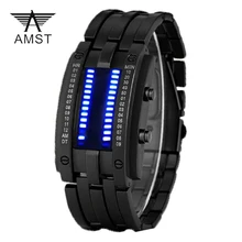 AMST Watch Men Luxury Brand Quartz-watch Smart LED Blue Light Sports Watches Women Wrist Watch Relogio Masculino Esportivo Clock