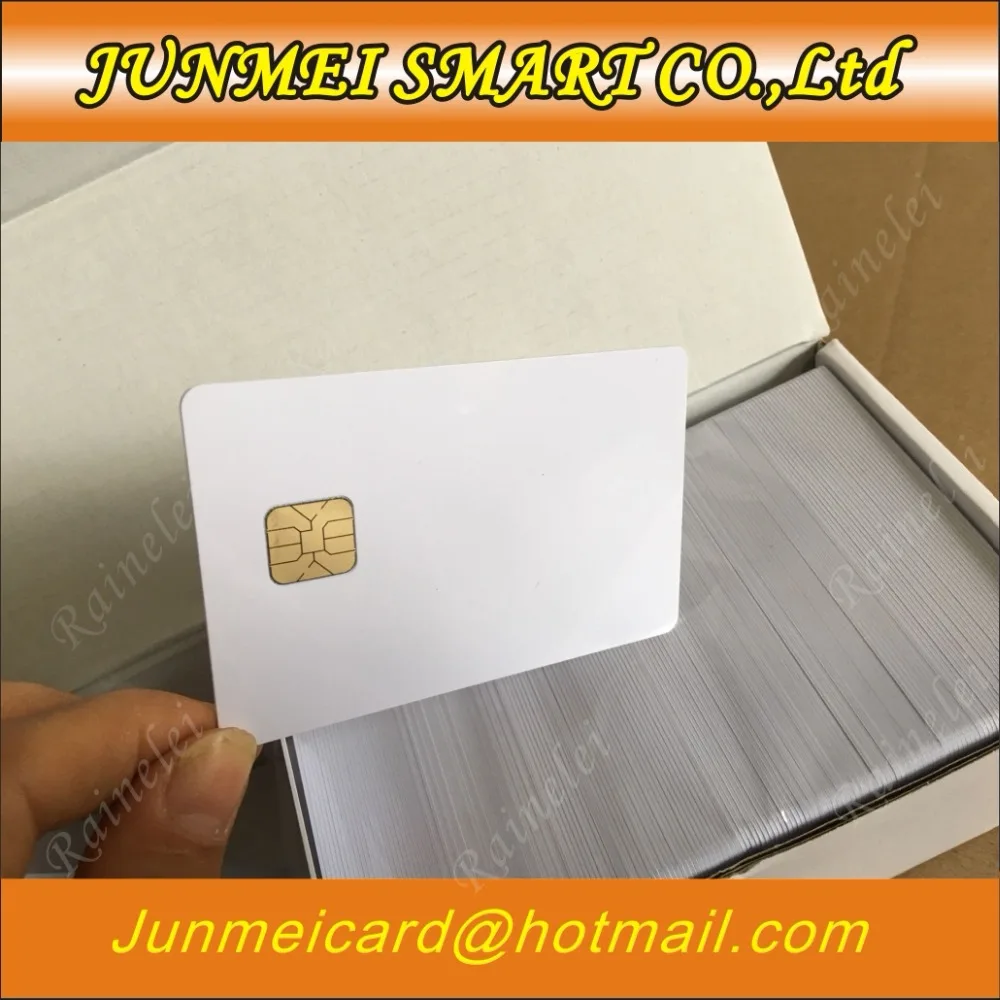 

50PCS ISO 7816 Contact AT24C64 Chip Smart IC Blank PVC Card with 64K Memory For Access control system