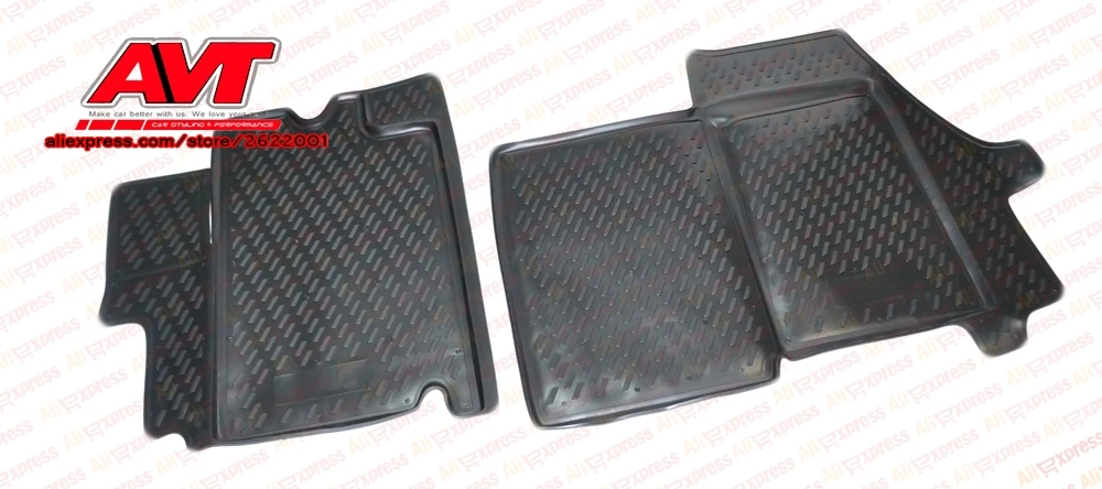 Коврики для Citroen Jumper 2009-2 шт. резиновые коврики Нескользящие резиновые аксессуары для салона автомобиля