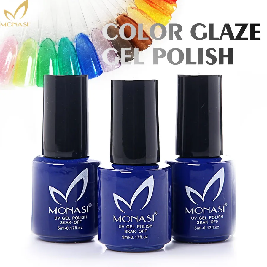 

MONASI 1PC 5ML UV Nail Gel Polish Glaze Glass Nail Gel Varnish Easy Remove Long Lasting Acrylic Nail Gel for Nail Art Design