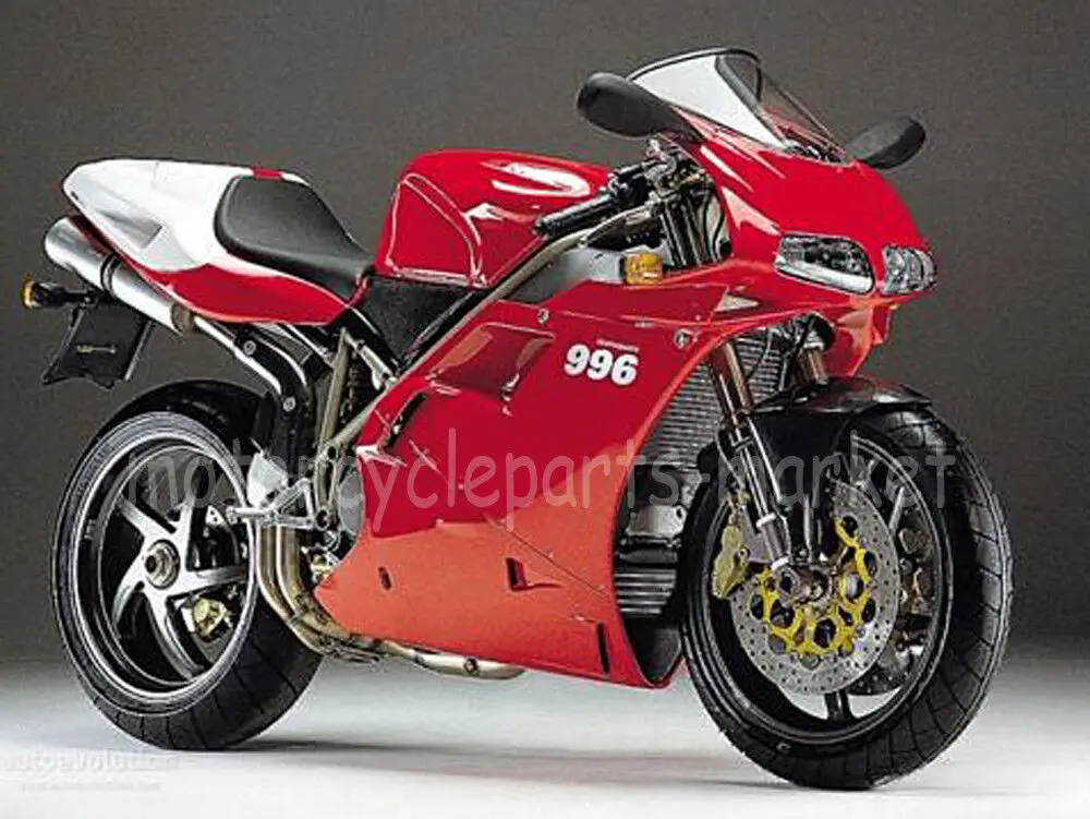 Мотоцикл комплект обтекателей для поездок на мотоцикле Ducati 748 916 996 1996-2002 1997 1998 1999 2000 2001 красный впрыска Обтекатели на кузов комплект