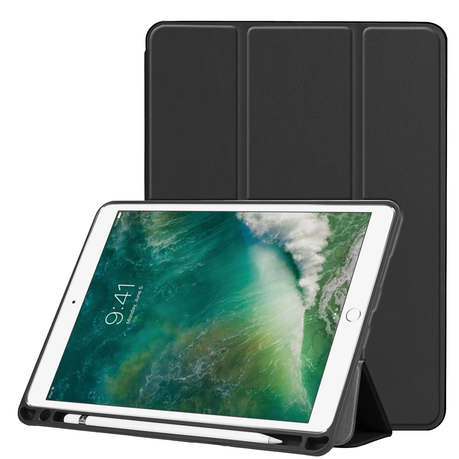 Чехол Deekite для iPad 9,7, чехол-книжка из искусственной кожи для iPad 9,7 /, Pro, Air 2/Air с бумажником и карандашом