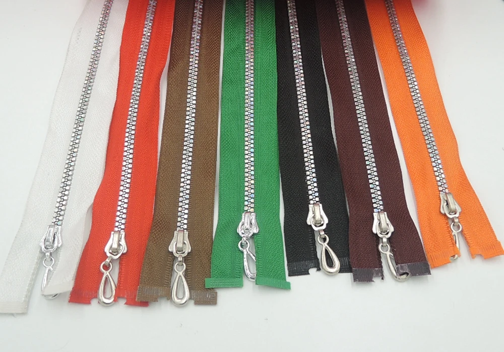 

20Pcs 5# Resin Zipper Down Jacket Zipper Open End Zipper Clothing Accessories 60cm Length