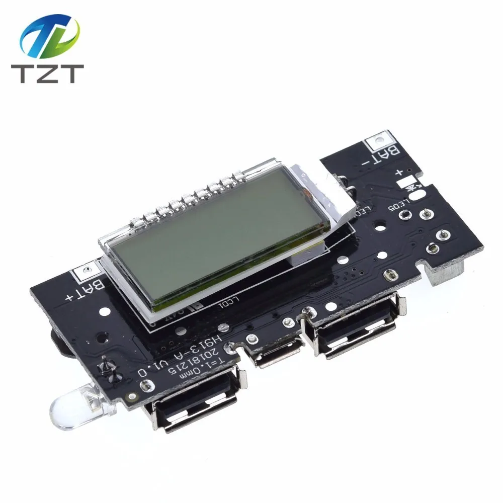 Двойной USB 5 в 1 а 18650 Мобильный Внешний аккумулятор зарядное устройство PCB модуль