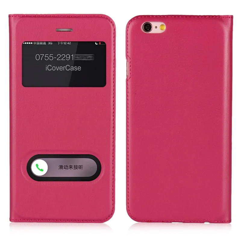 Cases For Apple iPhone 6 S 6S Plus 6plus Windows View Case Leather Wallet Cover Capinhas Etui Capa Hoesjes Fundas Coque Carcasa (14)