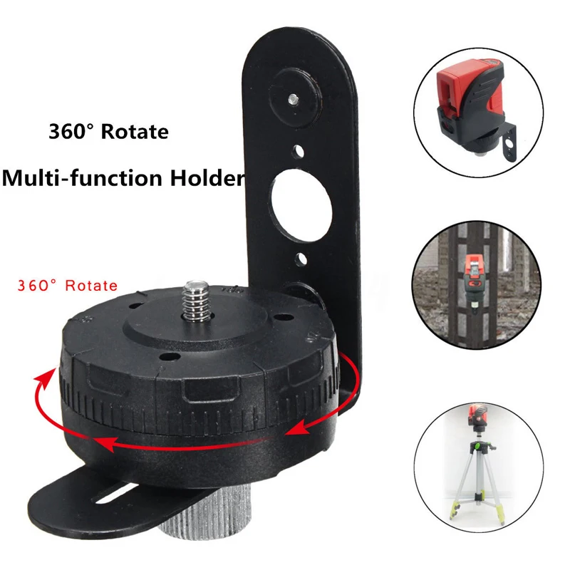 

4Pcs Measurement Tool Kits Bracket+360 Degree Rotate Disc-Magnet Adsorb L+Tripod Conversion Head For Laser Level