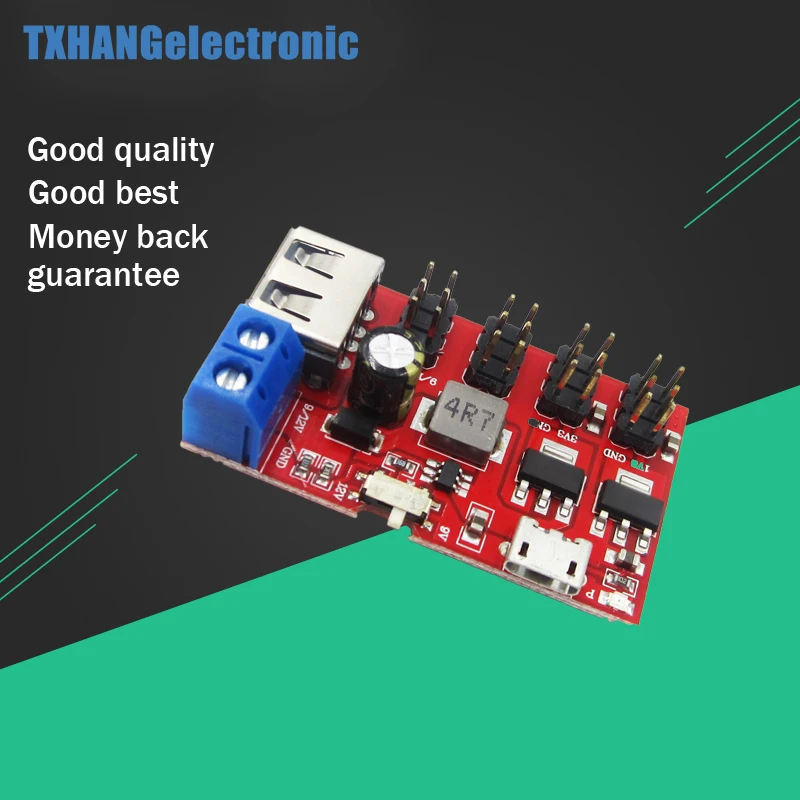 

USB Power Breakout DC to DC Power Module Micro USB 5V to 1.8V/3.3V/5V/9V/12V Top Quality