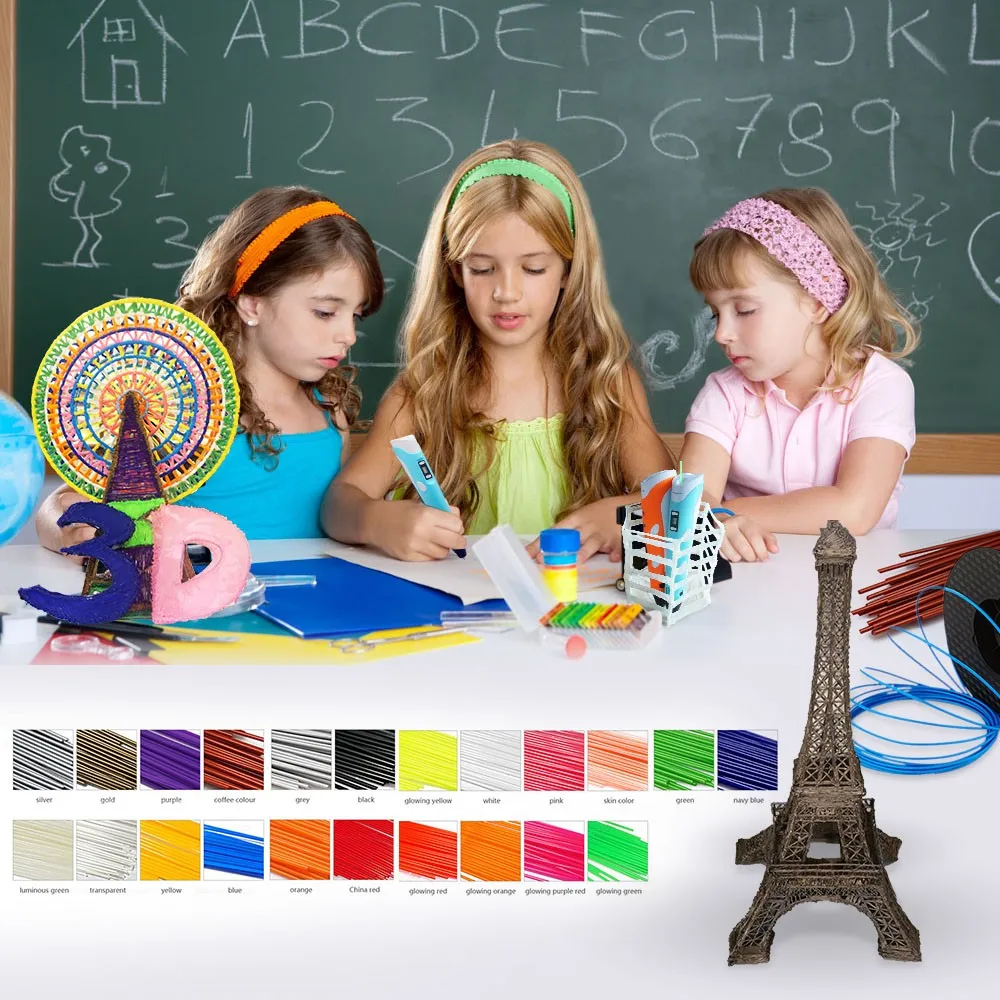 Dewang creative 3d ручка 1.75 мм abs/pla diy kid toy с 9 м накаливания 3d печать перо для рисования