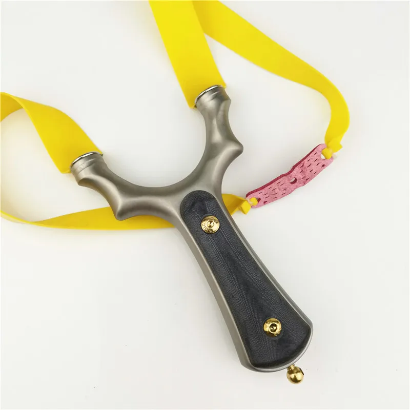 Stainless Titanium Steel Metal Slingshot Catapult Sling Shot Marble