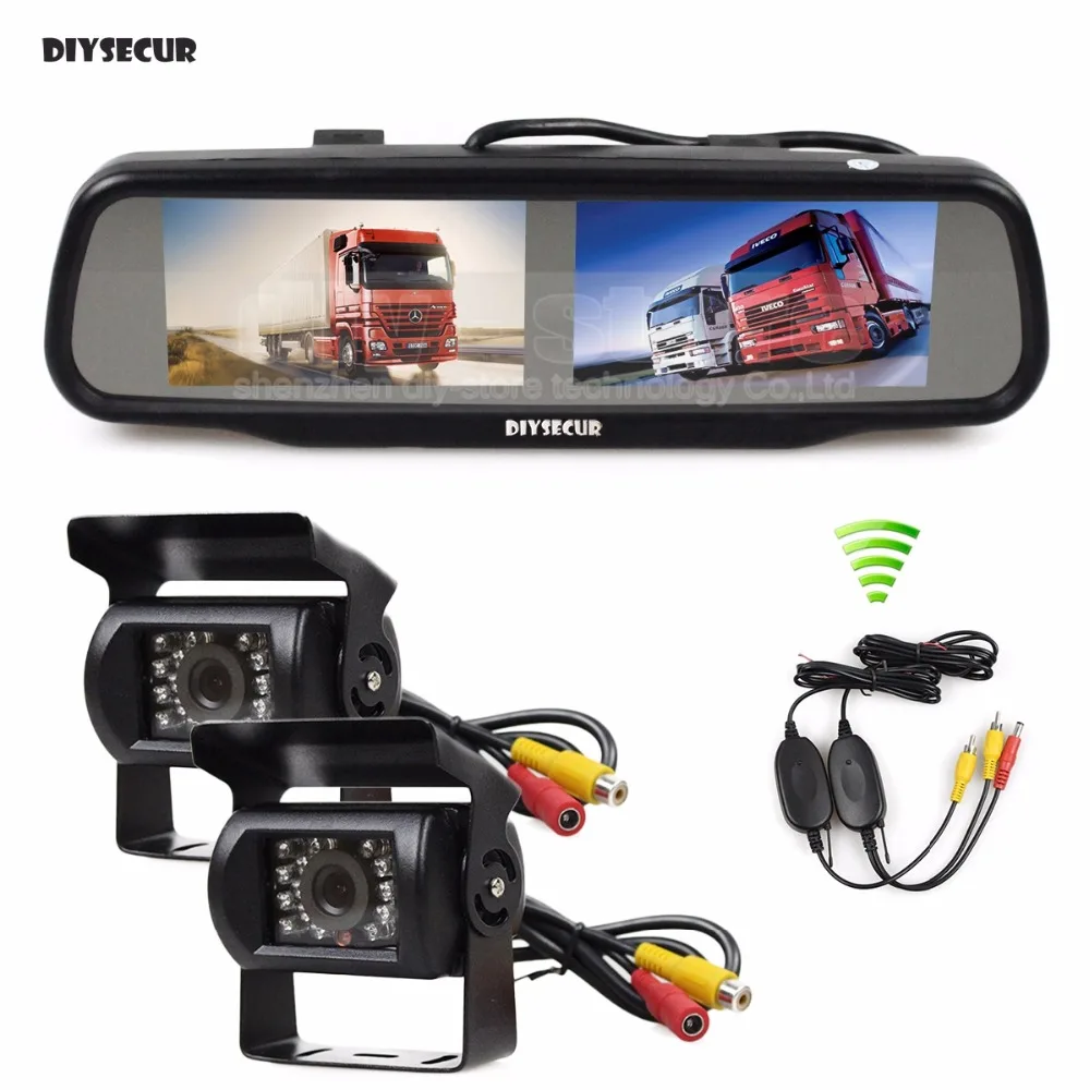 rear view mirror multiple camera monitor