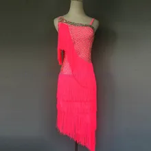 Стиль костюм латинского танца сексуальные камни кисточкой платье латинского танца для женщин латинские танцы конкурсные платья A36 S-4XL