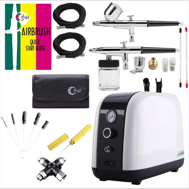 Комплект компрессора OPHIR Airbrush набор для боди арта тату уход за кожей лица