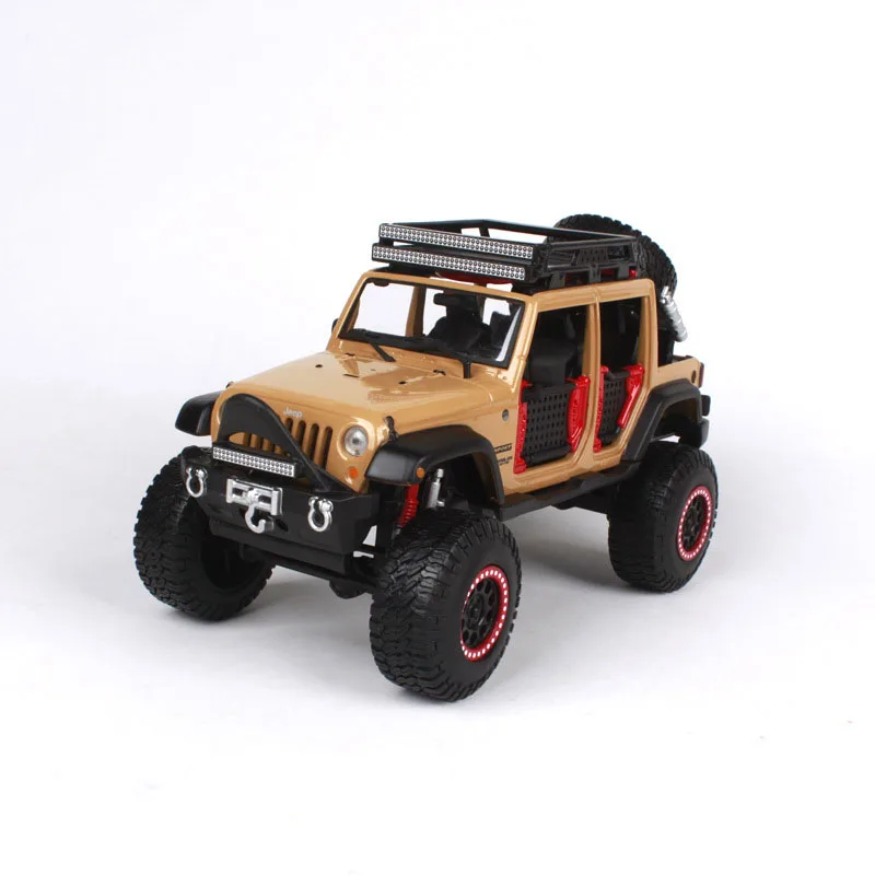 

DJW 1:24Wrangler modified version of the simulation alloy car model alloy die-casting car model gift gift black
