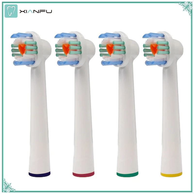 

4PCS Electric Toothbrush Replacement Heads 3D White EB18 for oral b Toothbrush Heads Triumph/Vitality Precision Clean/Pro Health