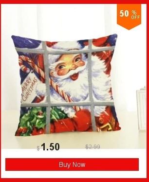 Рождественские украшения для дома покрытие подушки счастливый подарок на год с утолщённой меховой опушкой, хороший рождественский птицами размером 45*45 см льняная наволочка