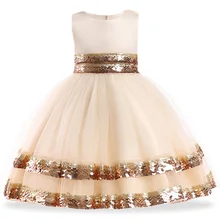 Детские торжественные вечерние платья для выпускного вечера для девочек, свадебное платье с цветочным узором для девочек г., летнее платье принцессы для детей 3, 5, 7, 10 лет