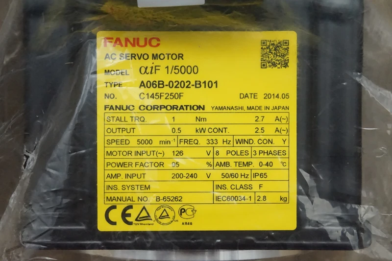 Серводвигатель FANUC, новый оригинальный серводвигатель переменного тока в стиле «A06B-0202-B101»