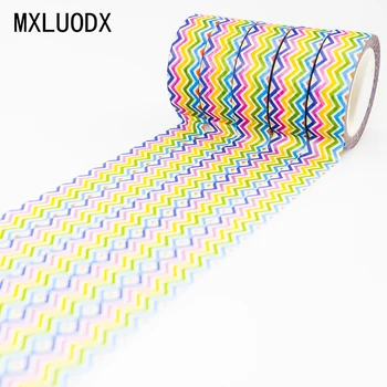 

Color Wave Washi Tape Set Masking Paper Tapes Sticky Decorative Adhesive Tape Set DIY Decor Office Stationery Scrapbook 1PCS/Lot