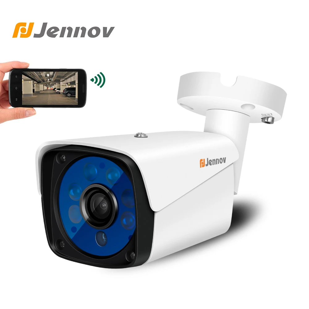 

Jennov 2MP 1080P ONVIF Outdoor IP Camera Video Surveillance POE Security Camera System CCTV NVR P2P Wired Night Vision