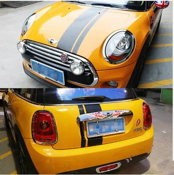 

Car Sports Dual Racing Stripes Hood Rear Decals for MINI Vinyl stickers ZC333