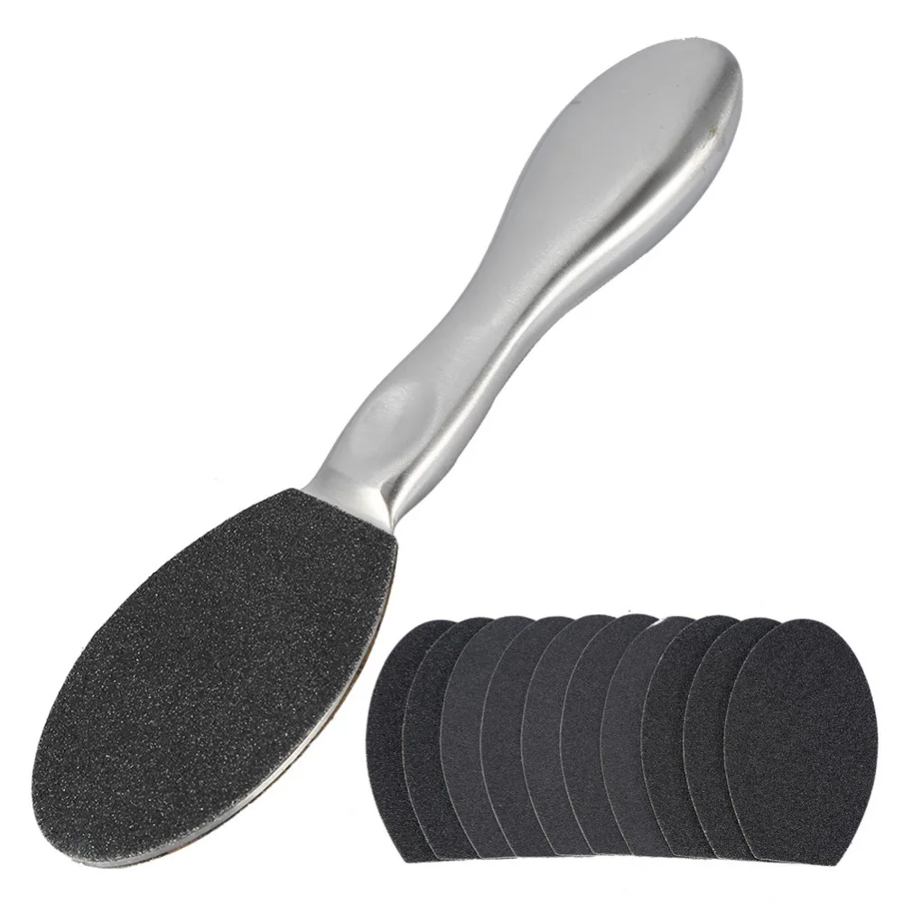 Stainless Steel Double Side Pedicure Foot File Hard Dead Skin Remover