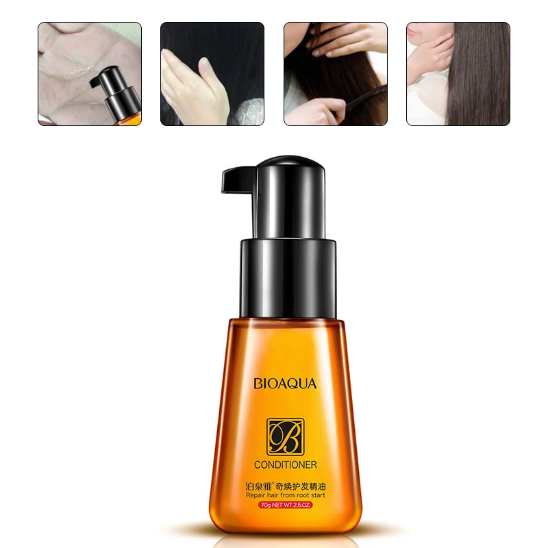 

BIOAQUA 70ml Hair Care Oil Restore Dull Dry Damaged Hair Essential Scalp Repairs Hair Essential Oil Nourishing for Repairs TSLM2