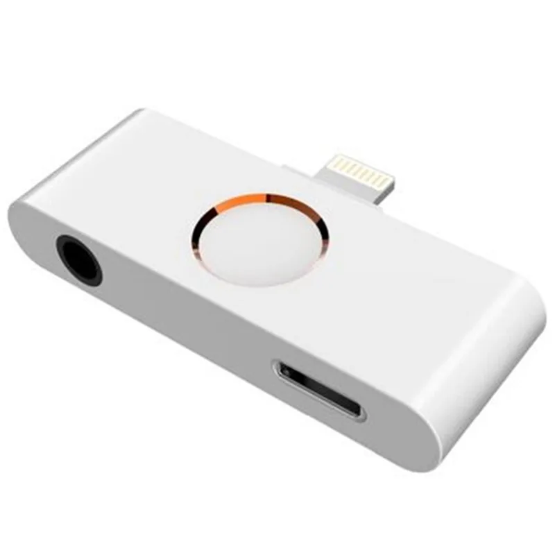 

For iPhone X XR XS 8 Ipad iOS 12 11 10 Home Button Audio Adapter Headphone Converter Support Home Key Audio 3.5mm Jack and Lis