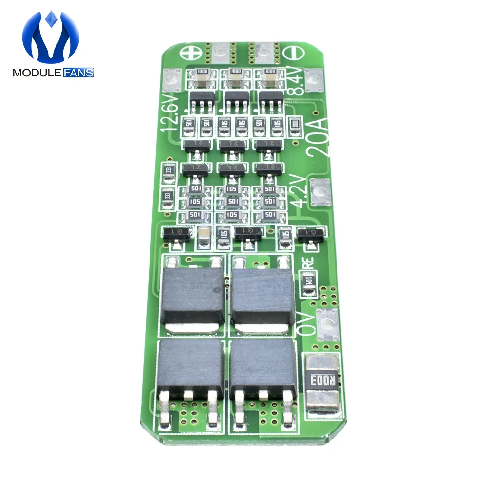 5 шт. 3 Serail 3 S 20A литий-ионная литиевая батарея 18650 Защитная плата для зарядного устройства модуль PCB BMS 12,6 в ячейка