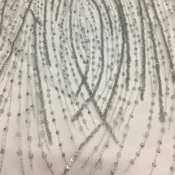 

hot sale sequin lace/bling bling sequin embroidery fabric 5yards/lot for evening gowns/proms