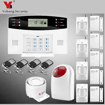 

YobangSecurity Voice Prompt Wireless Door Sensor GSM SMS Home House Alarm Security System Spanish Russian Italian Voice