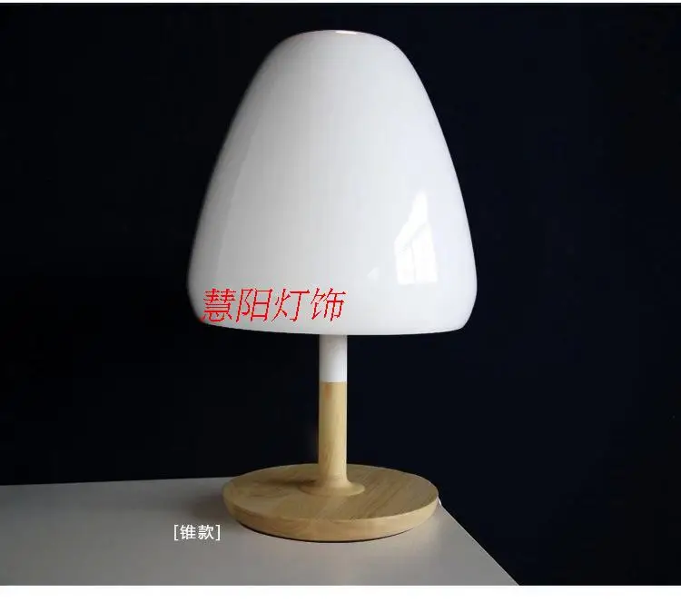 Скандинавские дизайнеры креативная модная деревянная прикроватная лампа для спальни современный минималистский милый грибок голова настольные лампы LO7186