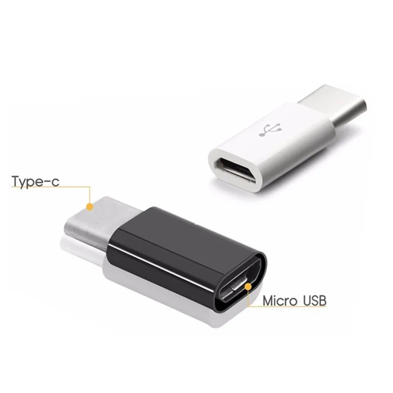 Адаптер Micro USB к Type C 2 шт. конвертирующее зарядное устройство для Huawei P Smart Z P20 lite P30