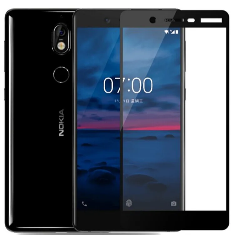 

2PCS 3D Tempered Glass For Nokia 7 Plus Full screen Cover Screen Protector Film For Nokia 7 Plus