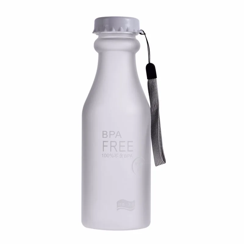 550 мл песчанистая велосипедная бутылка для воды портативная герметичная велосипедная Спортивная небьющаяся посуда для напитков U0072 - Цвет: white