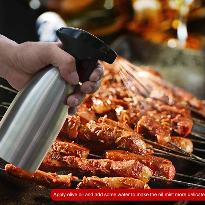 

500ML stainless steel oil spray bottle kitchen olive oil sprayer for barbecue Water Sprayer Fuel Injector Kitchen Accessories