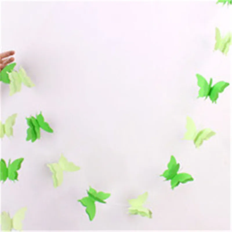 Green Butterfly 2.8Meters/One Colorful Ribbon Wedding Birthday Decoration Hanging Party Suppliers Streamers | Дом и сад