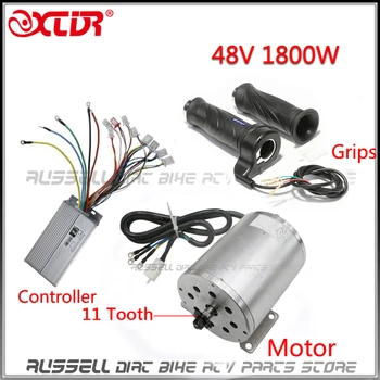 

E-Bike 1800W 48V Brushless Motor Controller Throttle Grip Electric Go kart ATV Ebike Black