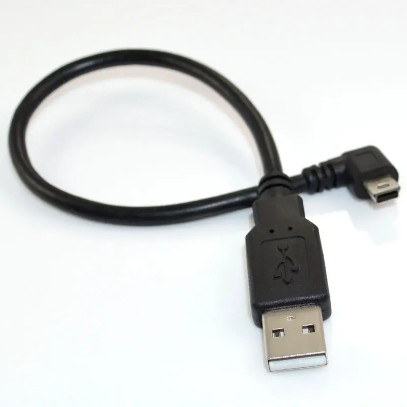 Danspeed USB 2,0 A штекер к Mini B 5Pin под прямым углом Мужской переходник Кабель для передачи данных Соединительный шнур